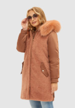 Зимняя куртка Mila Nova К-101 капучино