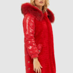 Зимняя куртка Mila Nova К-101 красная