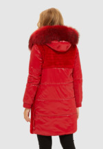 Зимняя куртка Mila Nova К-101 красная — изображение 3