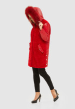 Зимняя куртка Mila Nova К-101 красная — изображение 2