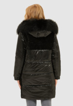 Зимняя куртка Mila Nova К-101 черная — изображение 3