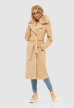 Зимнее пальто Mila Nova ПВ-97 бежевое