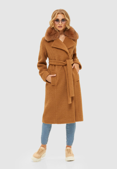 Зимове пальто Mila Nova ПВ-97 кемел