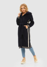 Демисезонное пальто Mila Nova ПВ-98 синее