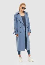 Демісезонний тренч Mila Nova Q-44 денім - Зображення 3