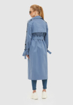 Демісезонний тренч Mila Nova Q-44 денім - Зображення 4