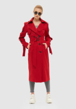 Демисезонный тренч Mila Nova Q-44 красный — изображение 2