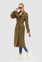 Демисезонный тренч Mila Nova Q-44 хаки — изображение 2