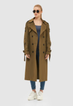 Демисезонный тренч Mila Nova Q-44 хаки — изображение 3