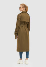 Демисезонный тренч Mila Nova Q-44 хаки — изображение 4