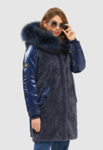 Зимова куртка Mila Nova К-101 синя - Зображення 3