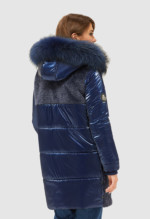 Зимова куртка Mila Nova К-101 синя - Зображення 2