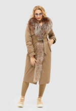 Зимний плащ Mila Nova К-114 капучино — изображение 3