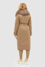 Зимний плащ Mila Nova К-114 капучино — изображение 2