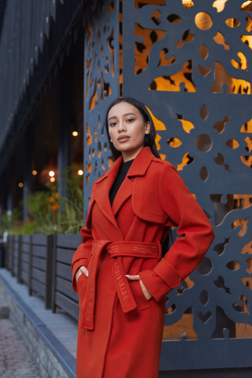 Демисезонное пальто Mila Nova ПВ-172 терракот — изображение 4