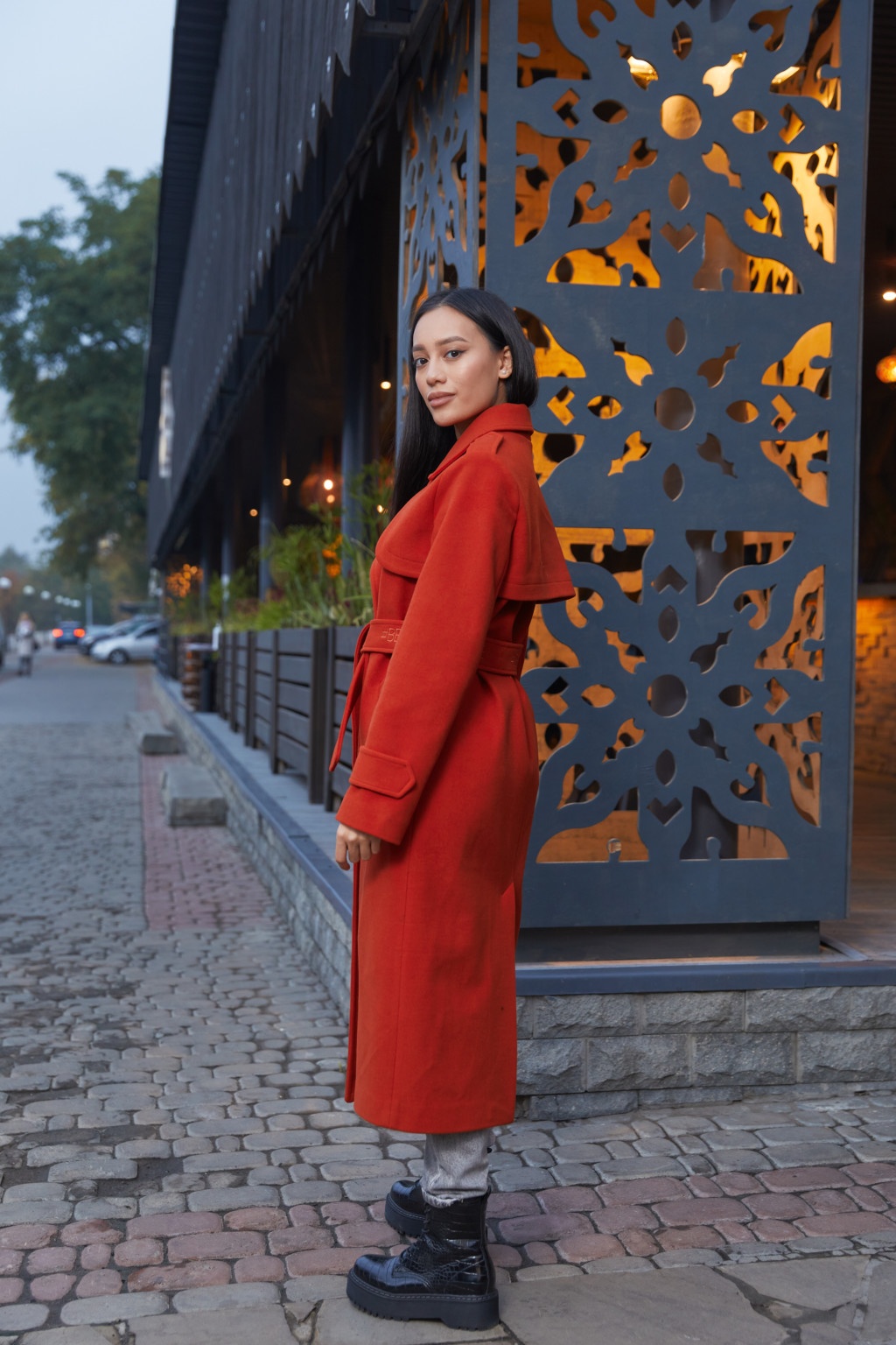 Демисезонное пальто Mila Nova ПВ-172 терракот — изображение 2