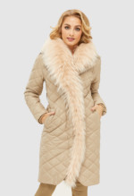 Зимний плащ Mila Nova К-118 молоко