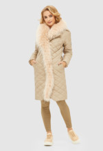 Зимний плащ Mila Nova К-118 молоко — изображение 2