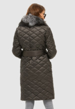 Зимний плащ Mila Nova К-118 черный — изображение 3