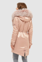 Зимняя парка Mila Nova П-96ех+енот розовая — изображение 4