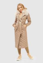 Зимний плащ Mila Nova ПВ-120 бежевый