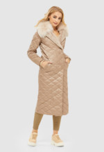 Зимний плащ Mila Nova ПВ-120 бежевый — изображение 4