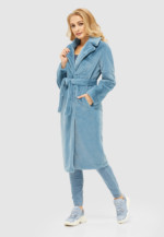 Зимняя шуба Mila Nova ПВ-101 голубая — изображение 4