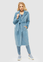 Зимняя шуба Mila Nova ПВ-101 голубая