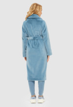 Зимняя шуба Mila Nova ПВ-101 голубая — изображение 3