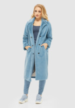 Зимняя шуба Mila Nova ПВ-101 голубая — изображение 2