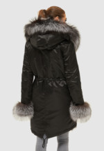 Зимняя парка Mila Nova П-97 черная — изображение 6