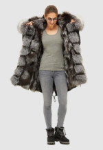 Зимняя парка Mila Nova П-97 черная — изображение 5