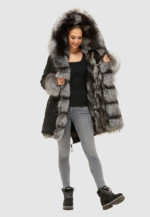 Зимняя парка Mila Nova П-97 черная — изображение 3