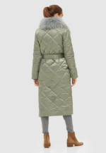 Зимний плащ Mila Nova К-131 оливка — изображение 3