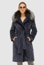 Зимнее пальто Mila Nova ПВ-128 синий