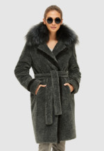 Зимнее пальто Mila Nova ПВ-128 синий — изображение 3