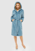 Зимняя шуба Mila Nova ПВ-114 голубая — изображение 2