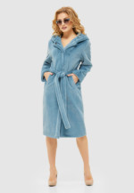 Зимняя шуба Mila Nova ПВ-114 голубая