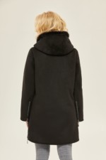 Зимняя дубленка Mila Nova Д-153 черная — изображение 3