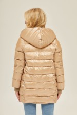 Зимняя куртка Mila Nova К-136 бежевый — изображение 4