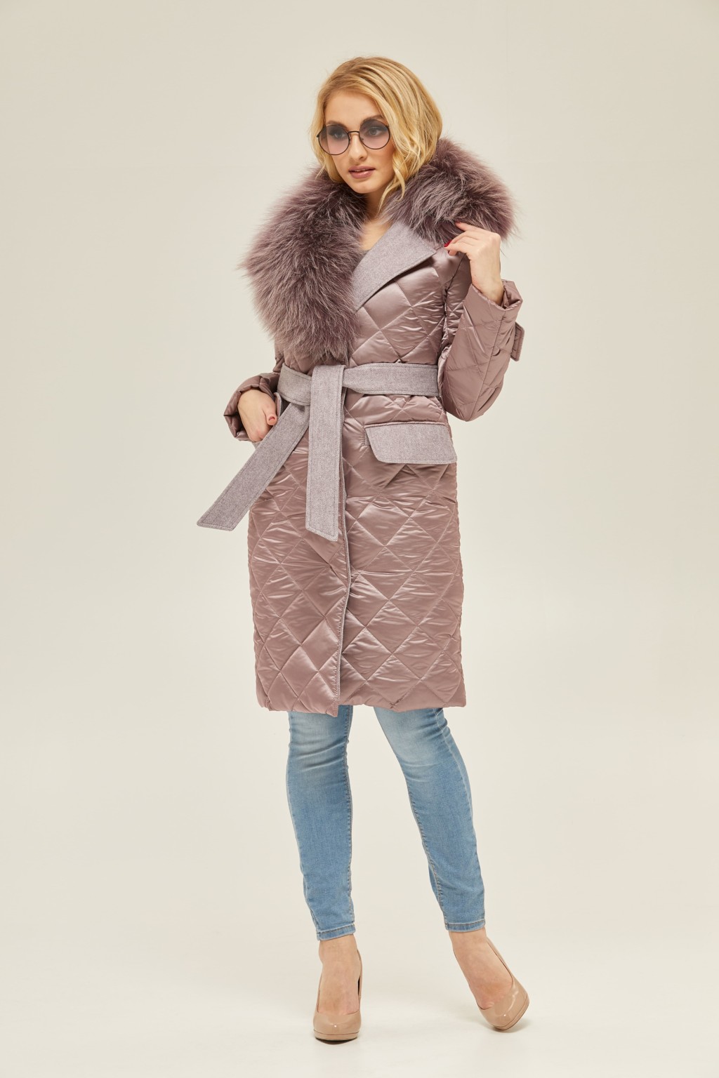 Зимний плащ Mila Nova ПВ-105н фреза — изображение 3