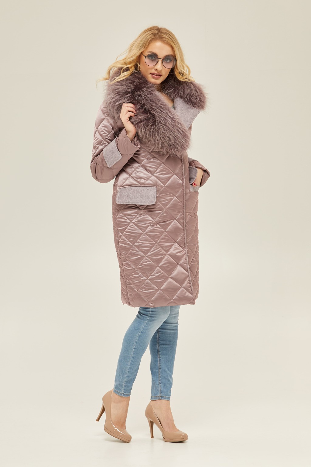 Зимний плащ Mila Nova ПВ-105н фреза — изображение 2