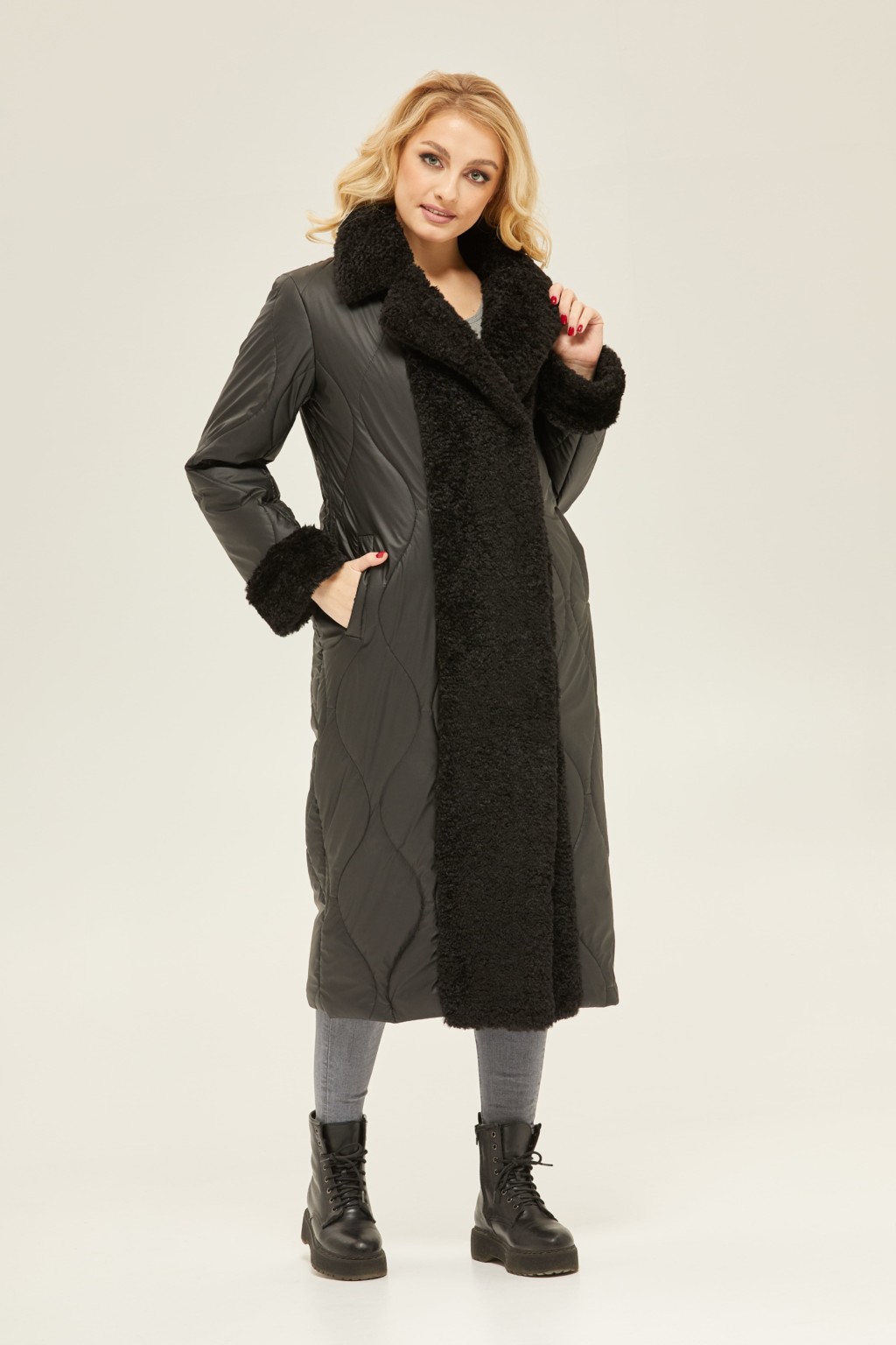 Демисезонный плащ Mila Nova ПВ-131 черный — изображение 2