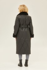 Демисезонный плащ Mila Nova ПВ-131 черный — изображение 3