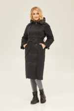 Зимний плащ Mila Nova ПВ-132 черный — изображение 5