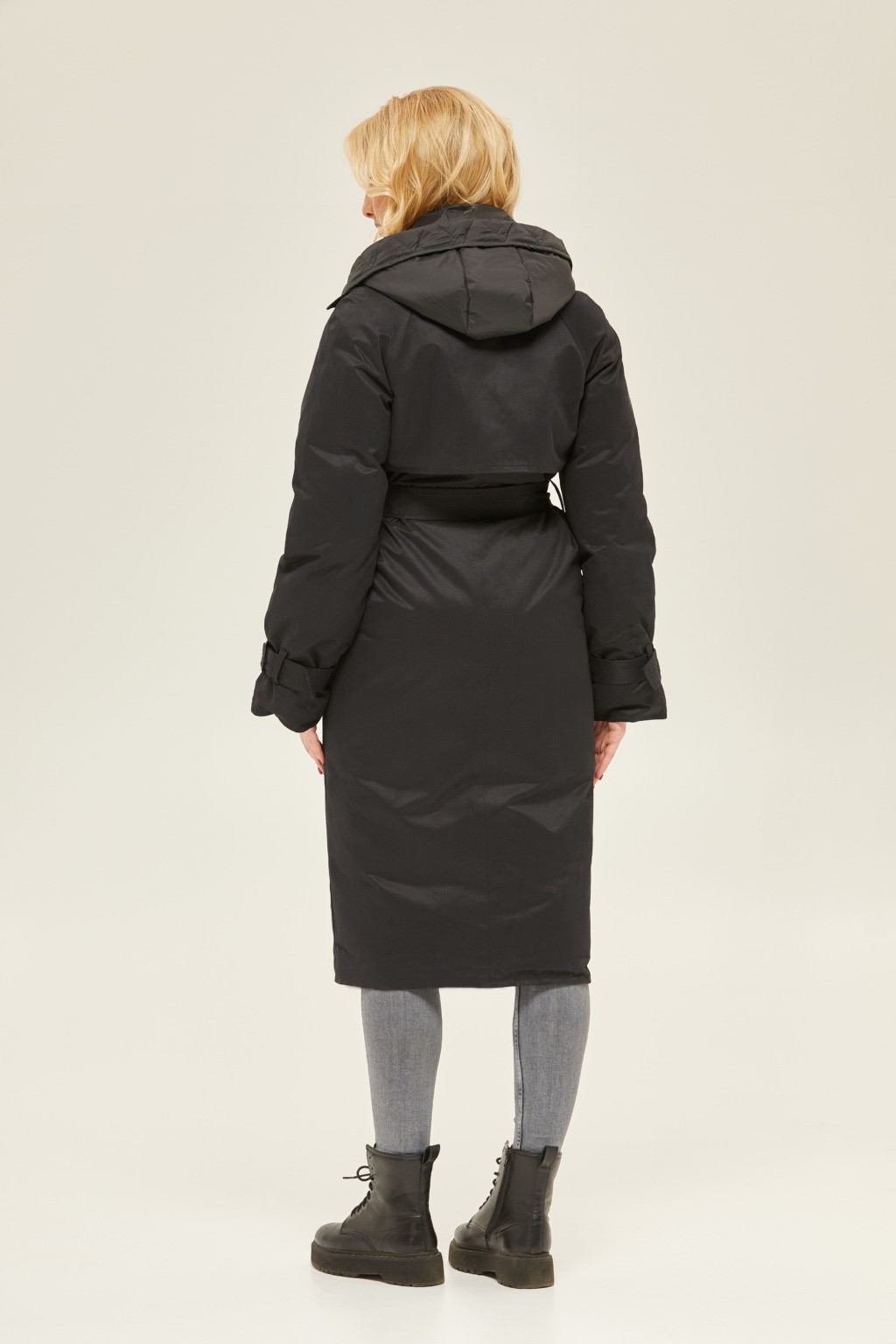 Зимний плащ Mila Nova ПВ-132 черный — изображение 3