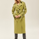 Демисезонный тренч Mila Nova Q-44 оливка