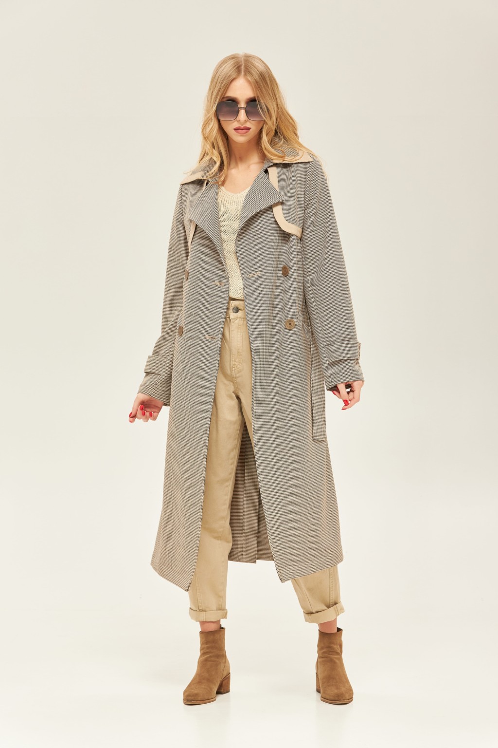 Демісезонний тренч Mila Nova Q-59 капучино - Зображення 2