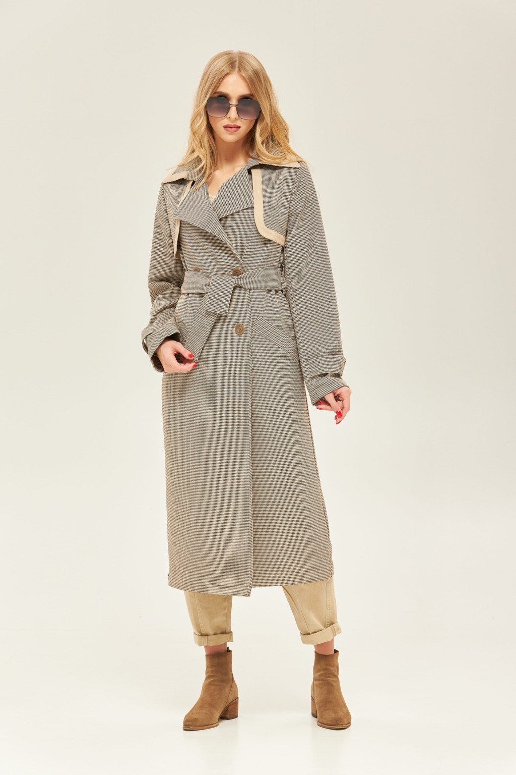 Демісезонний тренч Mila Nova Q-59 капучино - Зображення 1