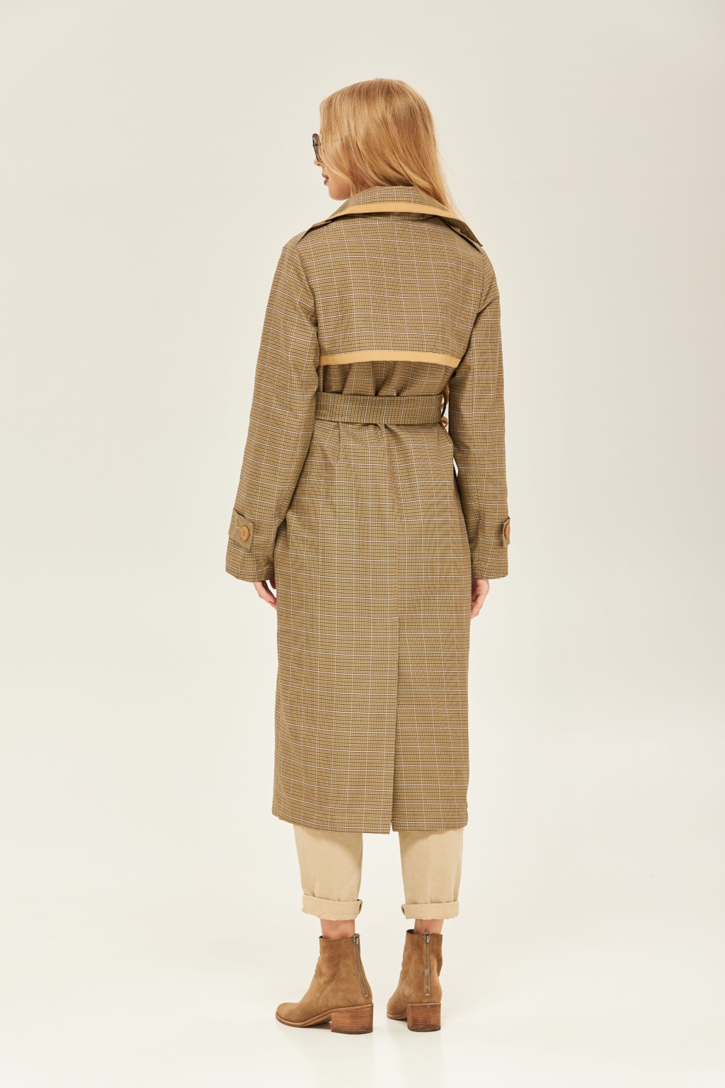 Демисезонный тренч Mila Nova Q-59 хаки — изображение 3